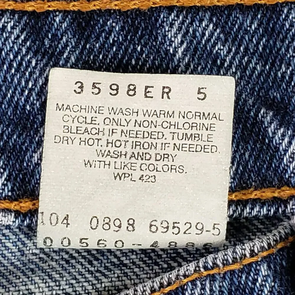 VTG Levis 560 Jeans Mens 33x30 Medium Wash Blue Loose Fit Tapered Leg Faded 90s